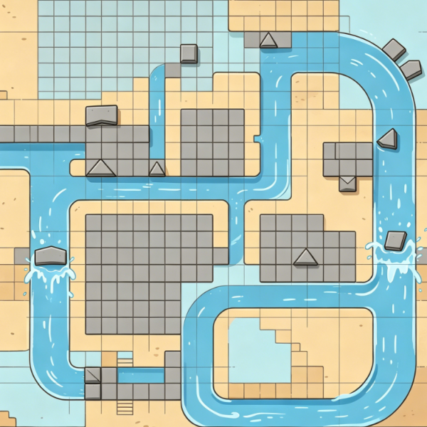 Ancient Roman Aqueducts: Flow Regulation Puzzles