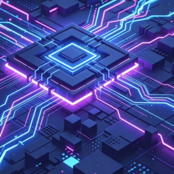 Neon Circuit Storm