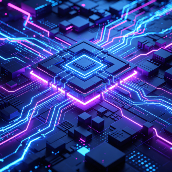 Neon Circuit Storm